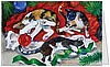 10 pack Greeting Cards "Christmas Cat Trio"